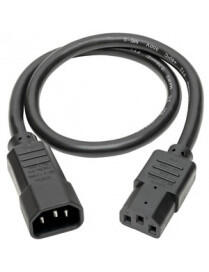 2FT POWER EXTENSION CORD 14AWG 15A C14 TO C13 COMPUTER CABLE |BoxandBuy.com