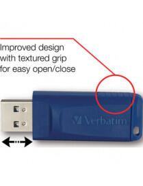 32GB FLASH DRIVE USB 2.0 RETRACTABLE BLUE 97408 |BoxandBuy.com