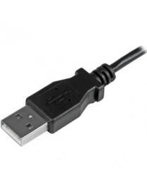 0.5M LEFT ANGLE MICRO USB CHARGE & SYNC CABLE 24 AWG 
