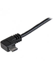 0.5M RIGHT ANGLE MICRO USB CHARGE & SYNC CABLE 24 AWG 