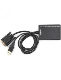 VGA TO HDMI M/F ADAP W/ USB AUDIO & PWR |BoxandBuy.com