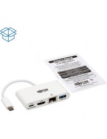 USB-C TO HDMI VIDEO ADAPTER 4K USB 3.1 GEN 2 W/ HUB CHARGING GBE |BoxandBuy.com