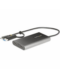USB-C TO DUAL-HDMI ADAPTER - USB TO HDMI CONVERTER 4K 60HZ PD 