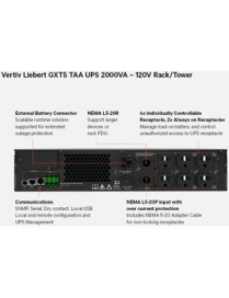 GXT5 TAA 2000VA 120V UPS RACK/TOWER 