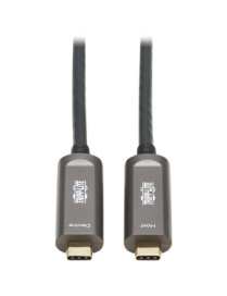 15M USB C FIBER ACTIVE OPTICS CABLE BACKWARD COMPATIBLE BLACK 
