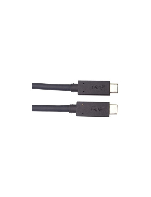 USB4 USBC TO USBC 6.5FT 2M 40GBPS CERTIFIED USBIF CABLE BLACK 