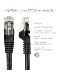 9FT BLACK CAT6 ETHERNET CABLE SNAGLESS RJ45 UTP PATCH CABLE CORD 