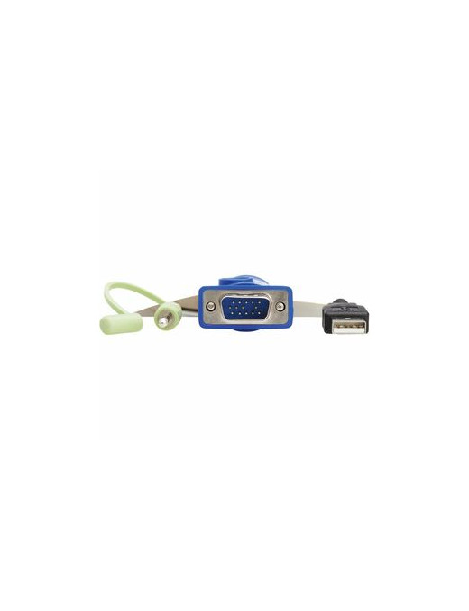 VGA KVM SWITCH W BUILT-IN VGA USB AND 3.5 MM AUDIO CABLES 4PORT 
