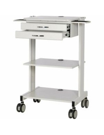 MOBILEWORKSTATION2XSHELVES 2XMETALDRAWERSLOCKINGCASTERSTAA 