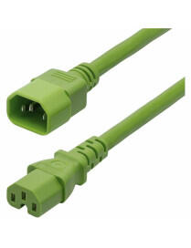 6FT HEAVY DUTY EXTENSION CORD IEC 60320 C14 TO C15 15A 250V 