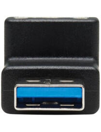 USB ADAPTER USB 3.0 SUPERSPEED USB-A/A M/F DOWN ANGLE BLACK |BoxandBuy.com